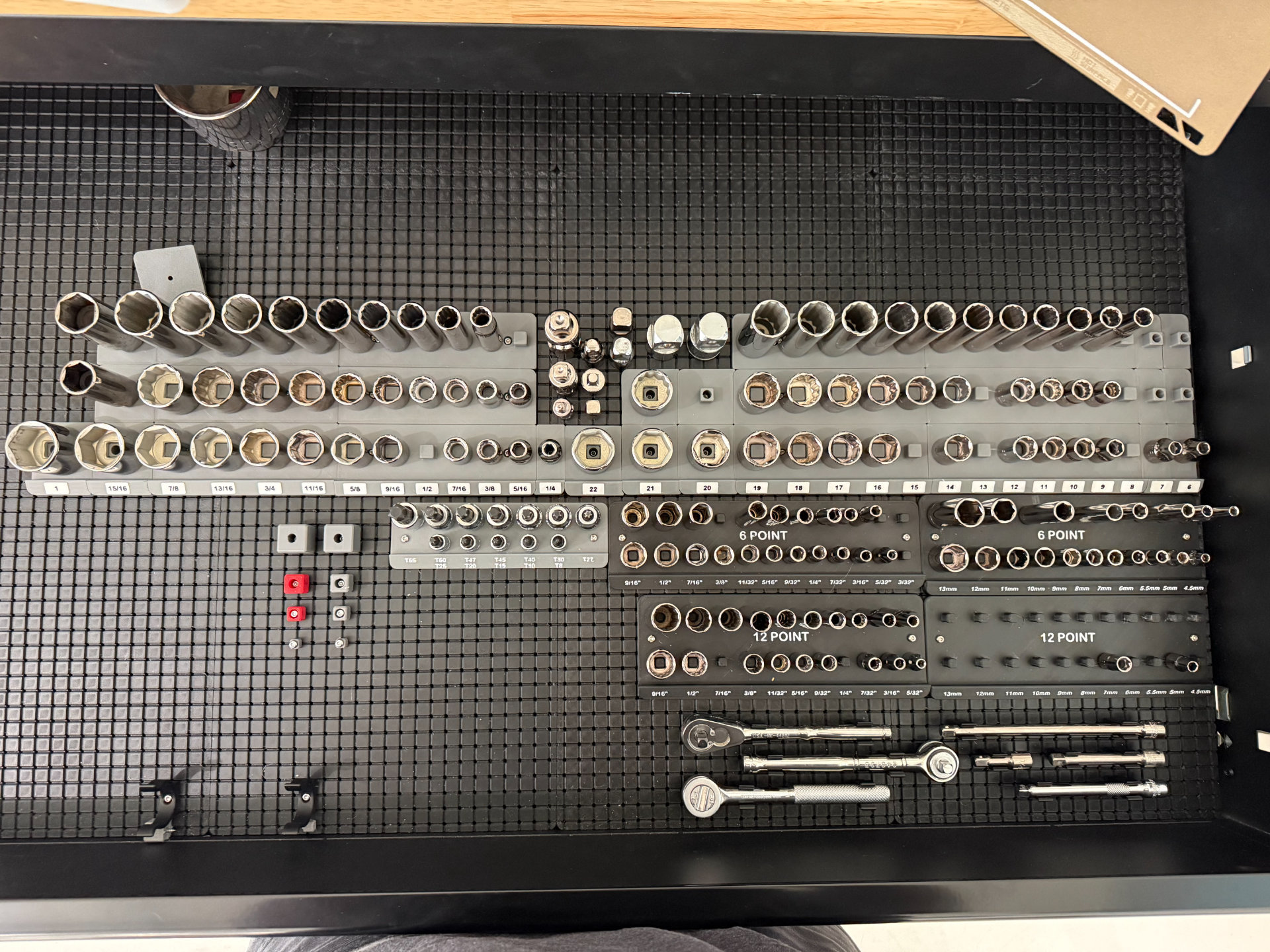 Grid10 3/8" Metric Expandable Socket Tray