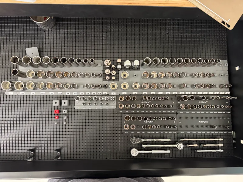 Grid10 3/8" Metric Expandable Socket Tray