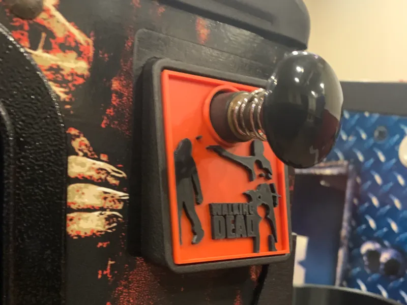 Walking Dead pinball plunger cover plate