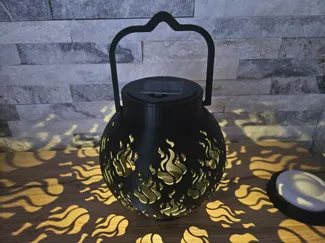 Garden lantern "Flame” for solar, puck & tea light