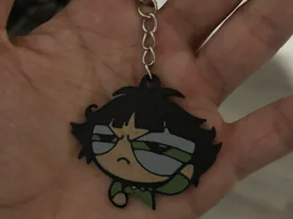 Sleepy Buttercup Keychain