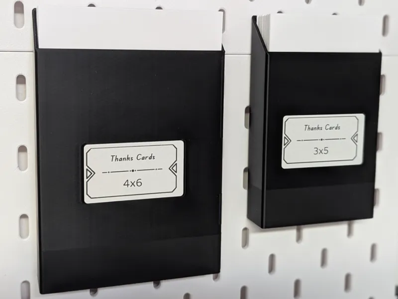 (Parametric) Ikea Skadis Cards Holder