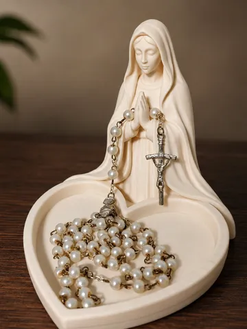 Figura decorativa: Our Lady Rosary Heart — vista de referencia 2