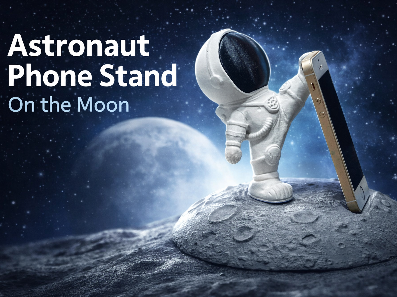 Astronaut phone holder