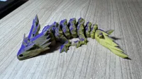 Porte-clés dragon de cristal articulé — photo 7