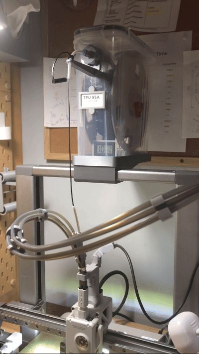 TPU Cereal box top mount device A1