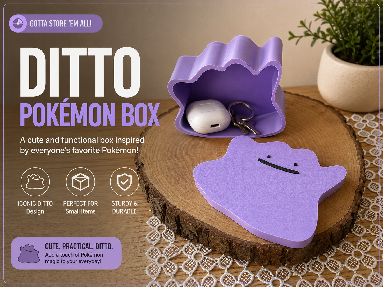 Scatola regalo Pokemon Ditto | NO AMS