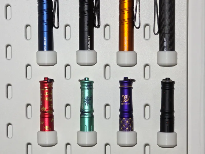 Olight i3t/i3e holder for IKEA Skadis pegboard