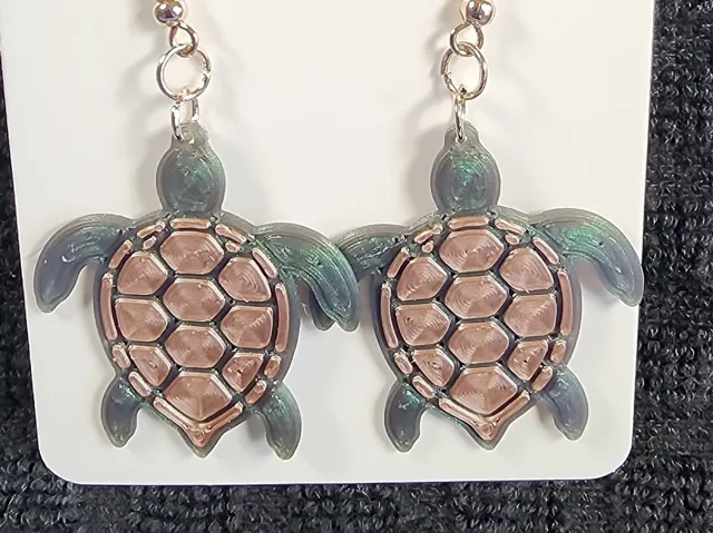 Sea Turtle Earrings Commercial Use