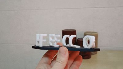 Ambigram: HELLO / FUCK by abactor81 MakerWorld: Download Free 3D Models