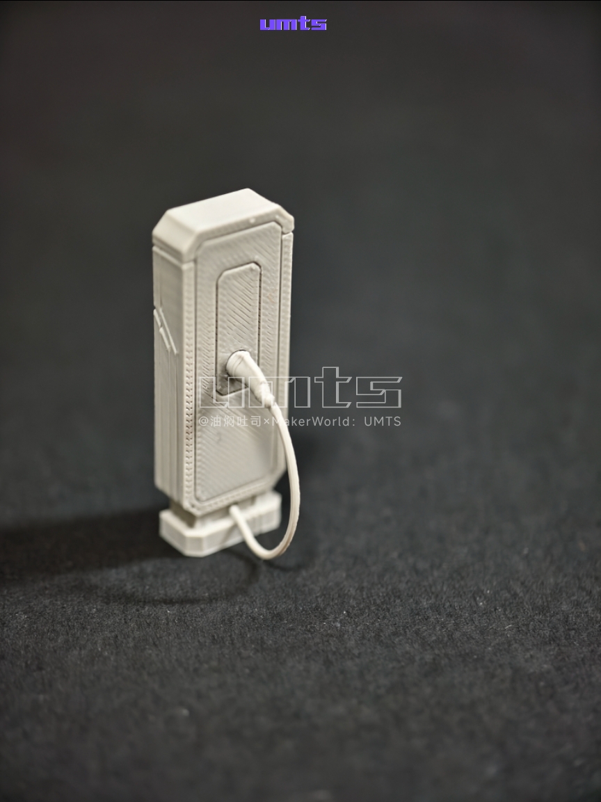 Miniatura 2 do modelo 3D 1/64场景配件：电车充电桩
