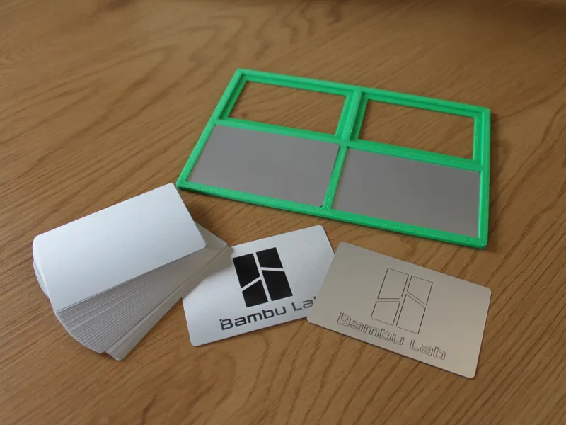 Business Card Alignment Jig for the H2 Laser