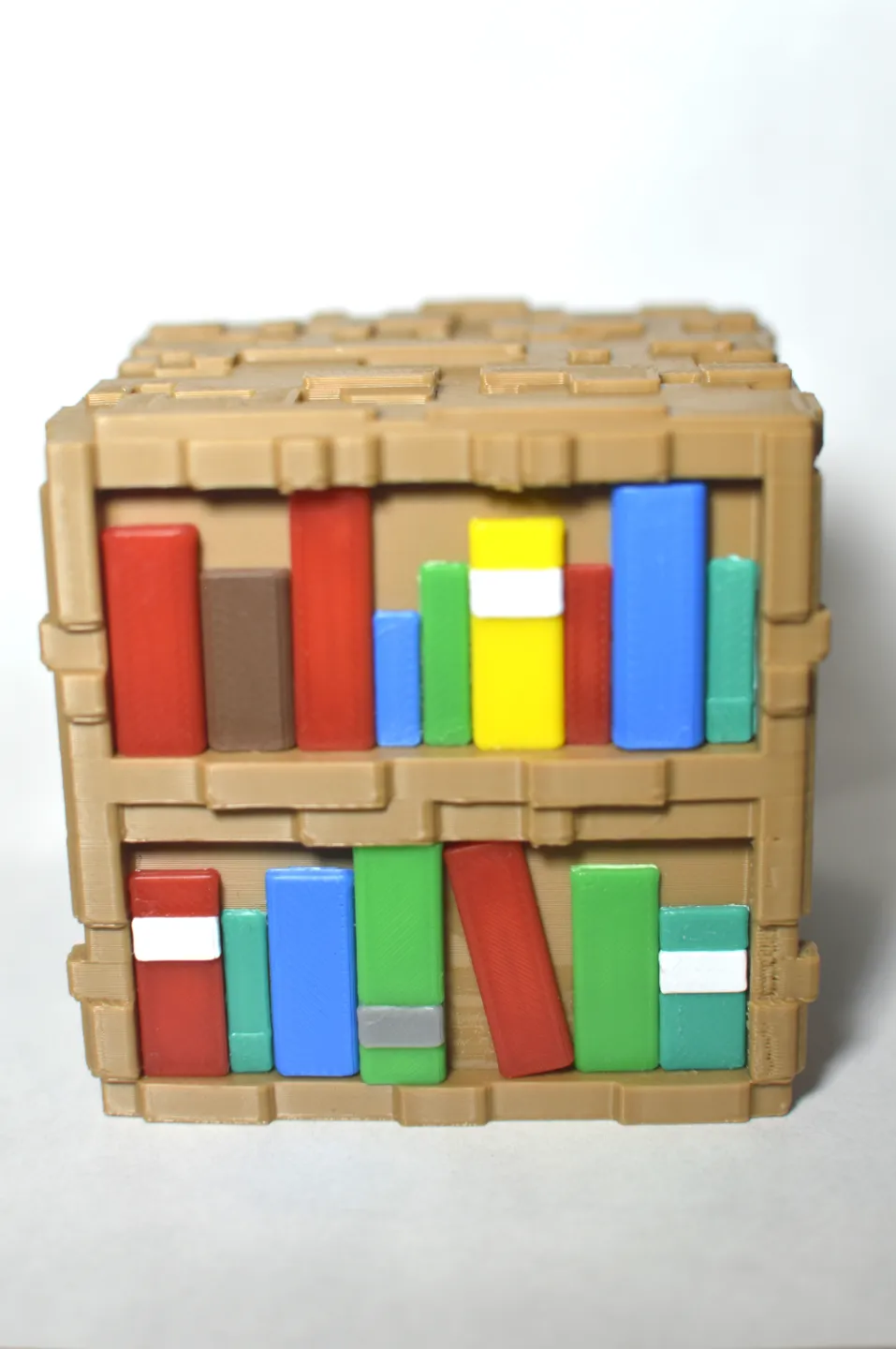 Minecraft Bookshelf Box by Striderman1 MakerWorld: Download Free 3D Models