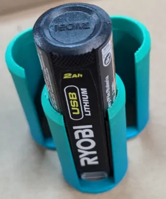 Ryobi 4v lithium battery holder, holds 3
