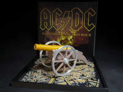 ACDC - For Those About To Rock- 3D Album Cover