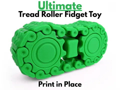 Objeto manipulable: Ultimate Tread Roller Fidget Toy (Print in Place) — referencia de MakerWorld