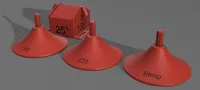 0.4mm nozzle, 0.28mm layer, 4 walls, Reinforced Stems