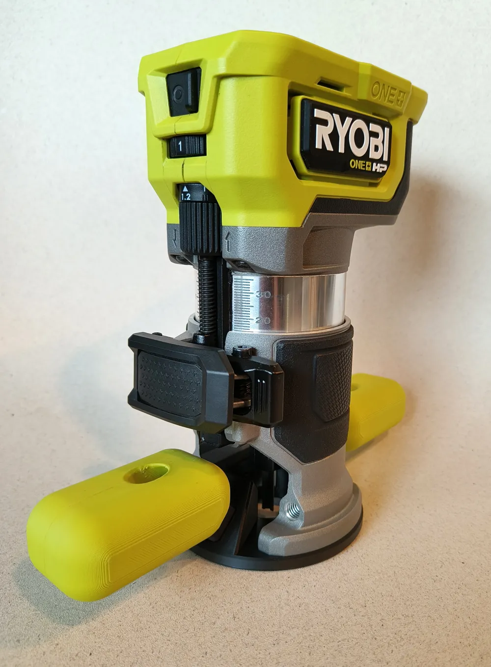 Ryobi Router Sub Base RYOBI Router Base Plate Dual Grip - Free 3D Print Model - MakerWorld