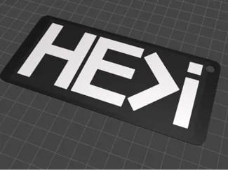 He>i (He is greater than i) Keychain