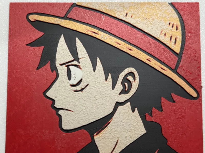 Strawhat Luffy_Hueforge_100x100mm
