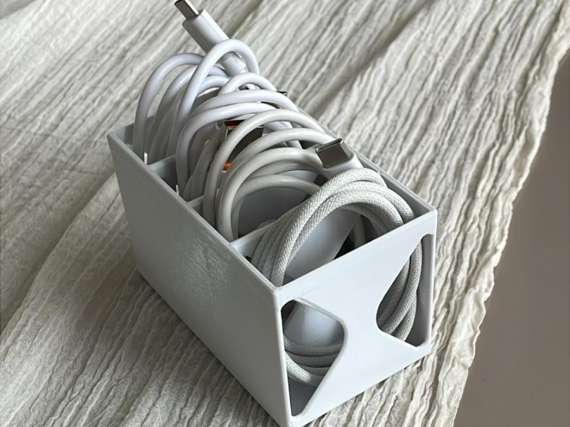 Cable Organizer Box | Desk Cable Storage