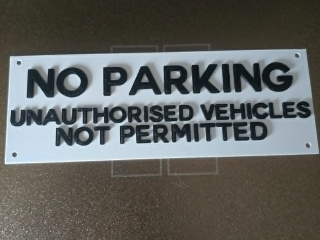 No Parking -  Vehicles Not Permitted Sign