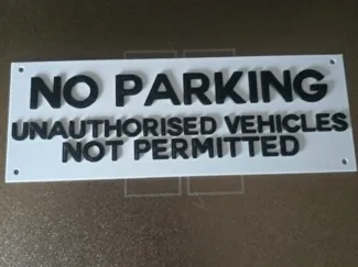 No Parking -  Vehicles Not Permitted Sign