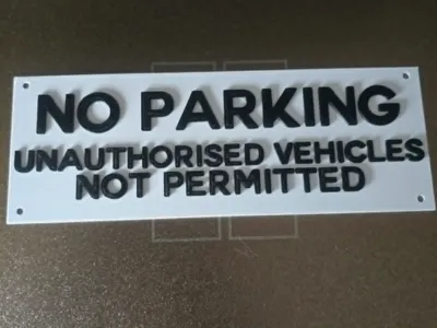 No Parking -  Vehicles Not Permitted Sign