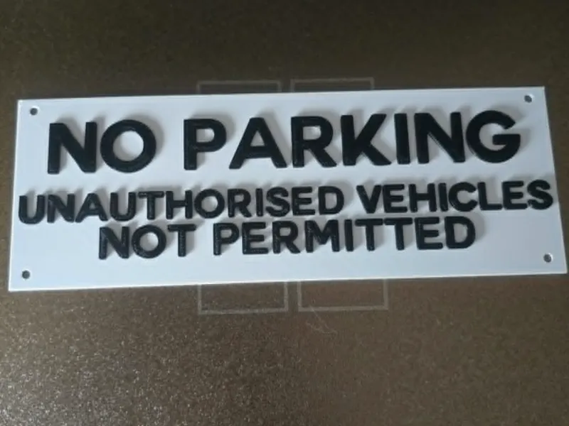 No Parking -  Vehicles Not Permitted Sign