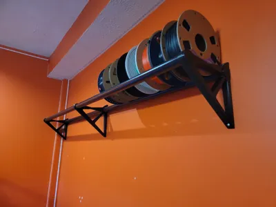 Wall spool holder brackets for 30mm rods