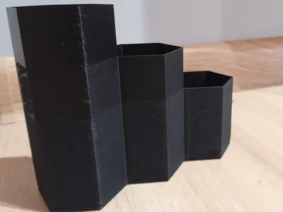 hexagonal desk organiser