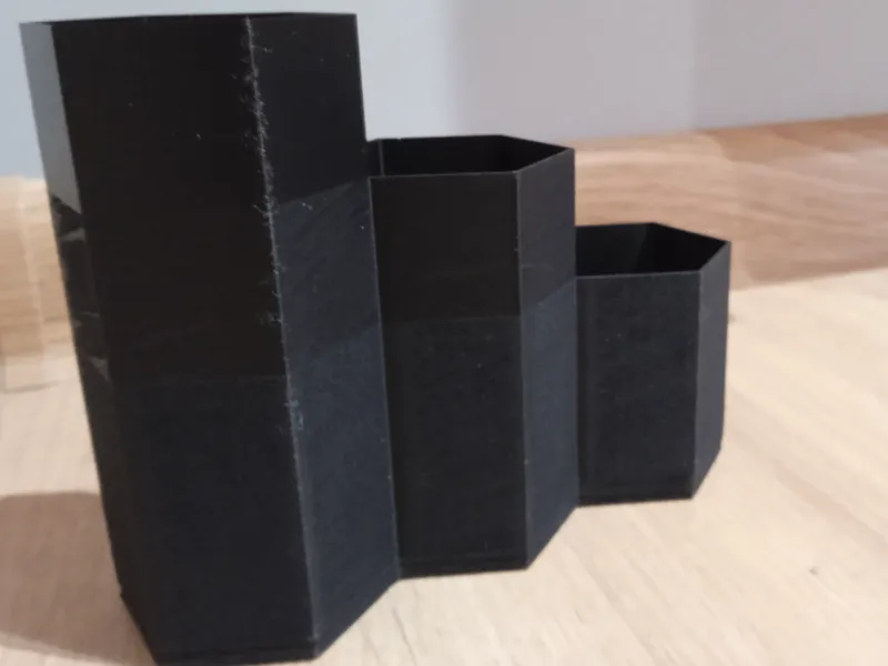 hexagonal desk organiser
