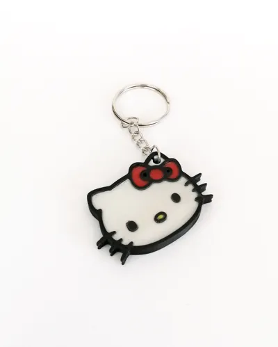 Hello Kitty Keychain (AMS) - Free 3D Print Model - MakerWorld
