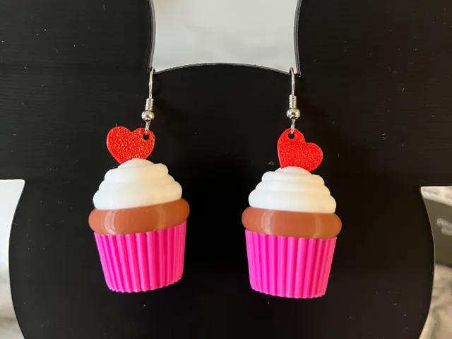 cupcake earrings