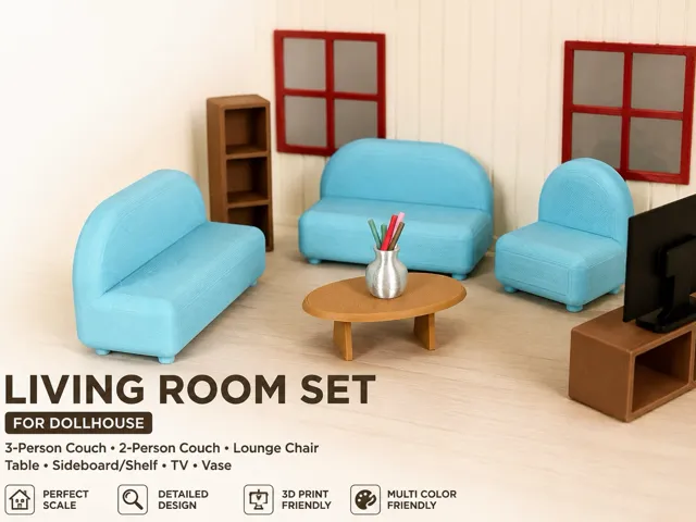 Dollhouse Living Room Set