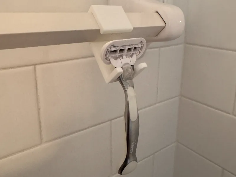 Vintage Shower Bar Razor Hook