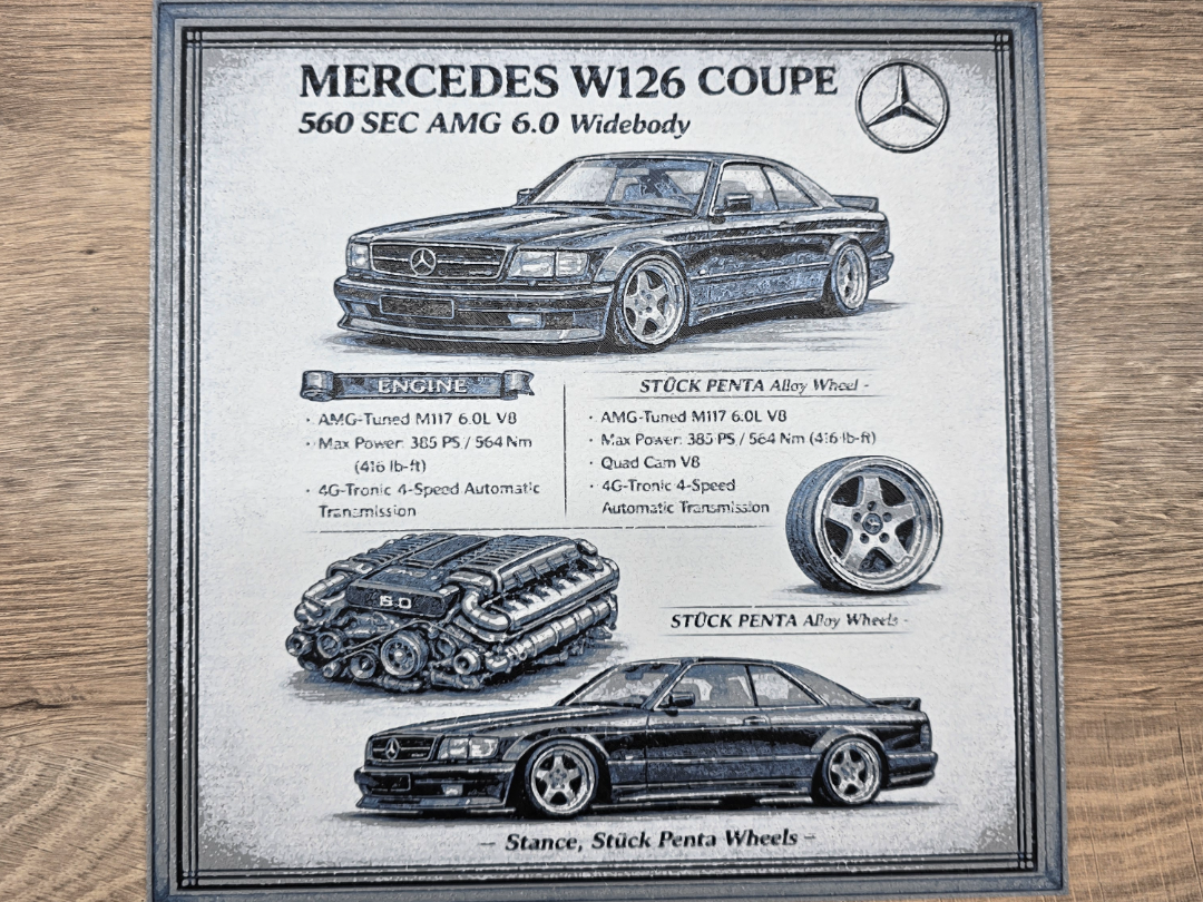 Mercedes W126 Coupe - Hueforge