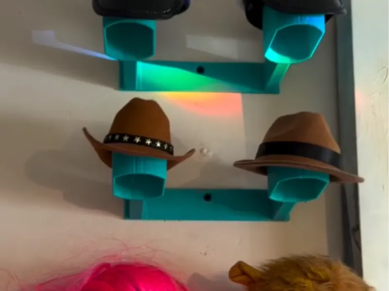 Wall mount cat hat stand