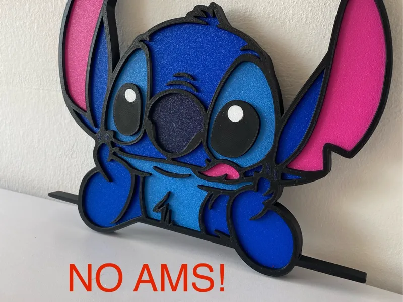 Stitch Wall Decor NO AMS needed!
