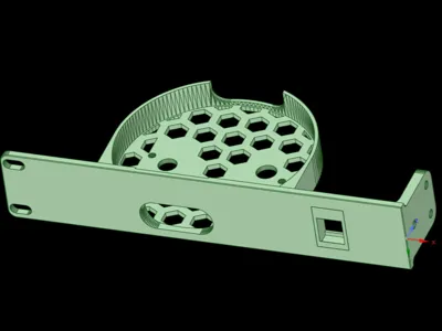 IKEA Dirigera 19-inch Rack Mount+ keystone (Left)