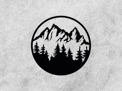 Mountain wall decor