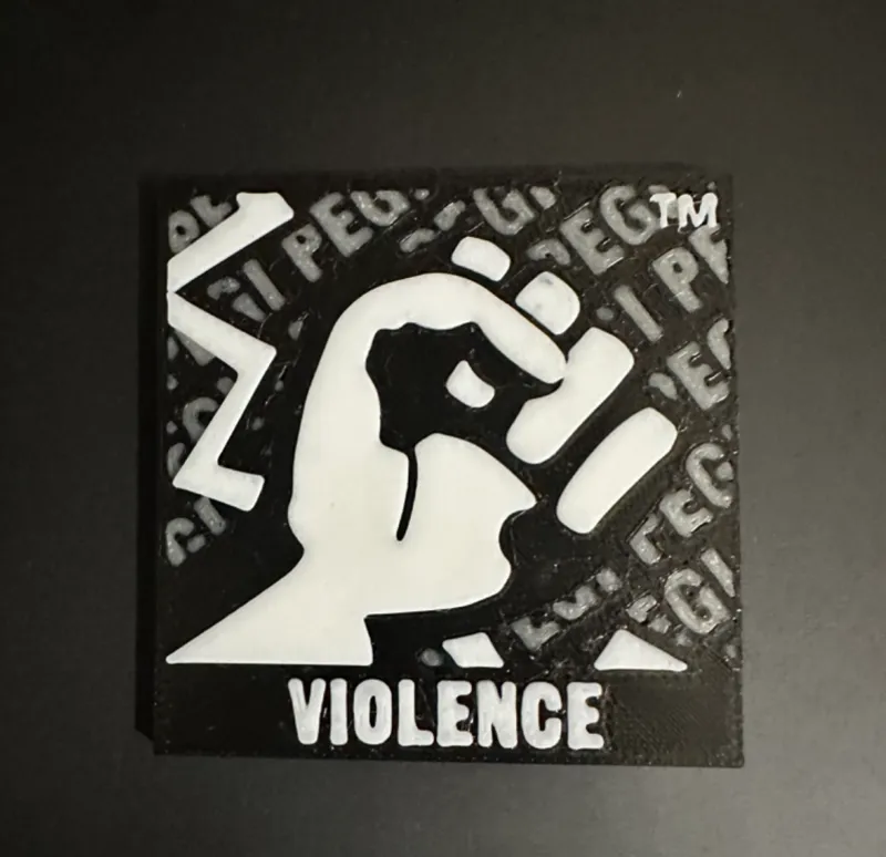 pegi rating violence funny magnet/keychain 