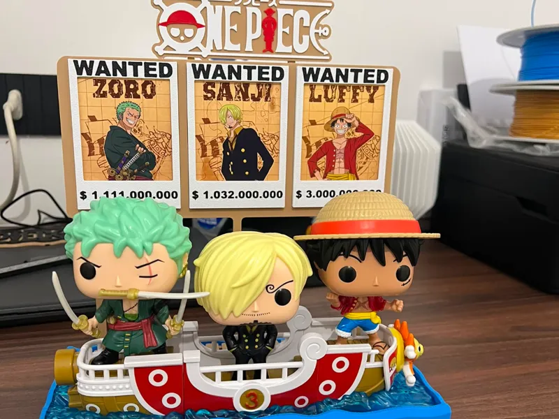 One Piece Wanted Display Stand-Kinder & Pocket Pop