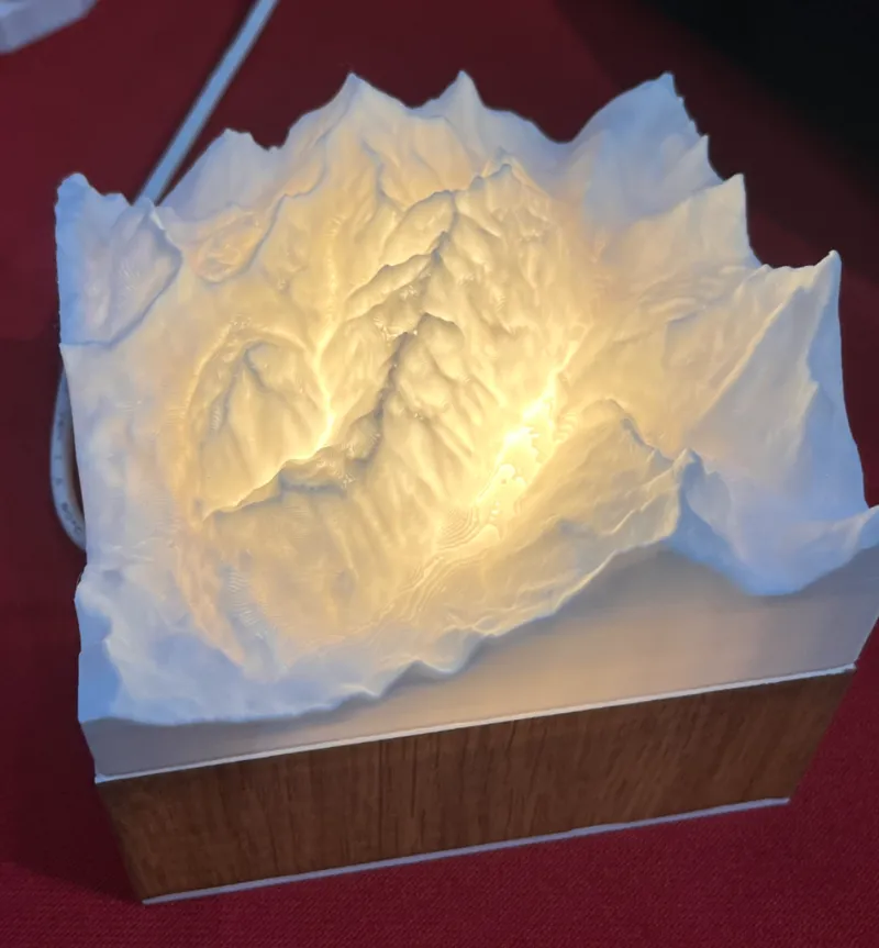 Snow Mountain Lamp – Chamonix Alps