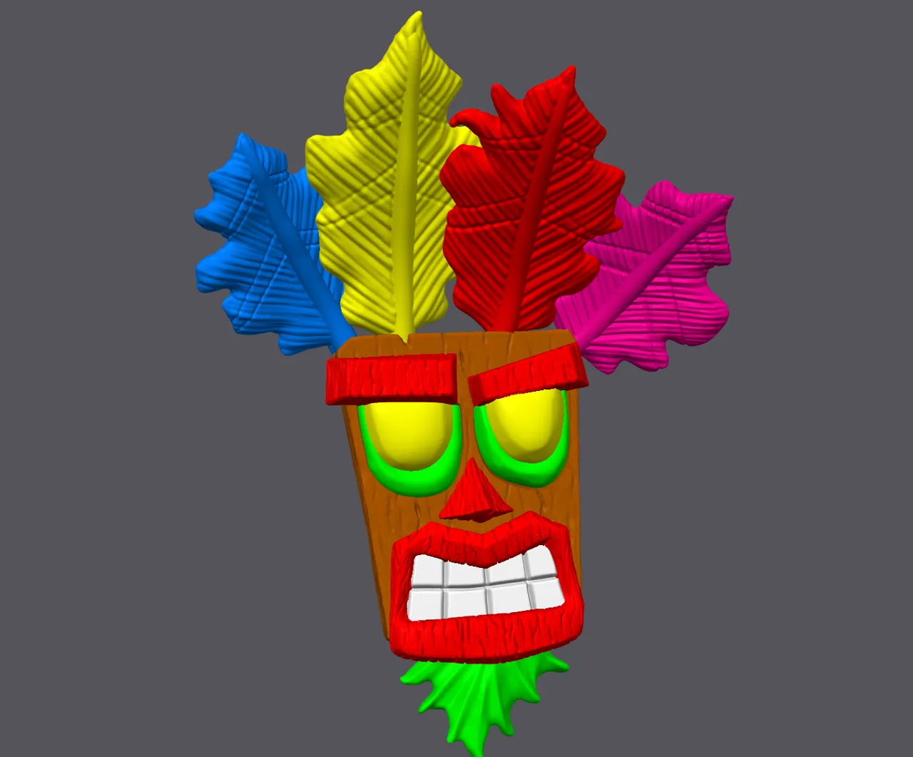 Crash Bandicoot Aku Aku Mask (AMS Ready 10 Parts) view 4