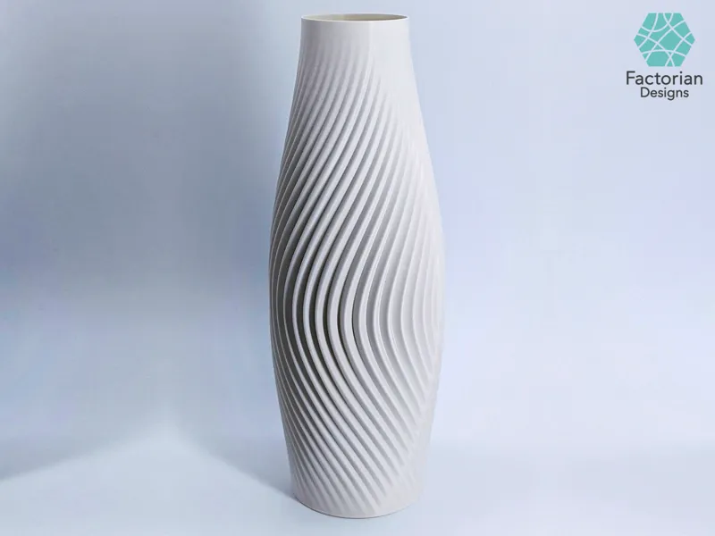 MODERN VASE "Volute" | High-Resolution STL File