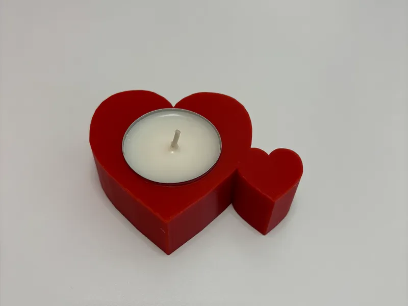Porta candela cuore