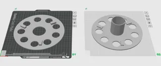 250g small spool adapter for bambu lab ams 适用于IEMAI品牌250g的料盘扩展架