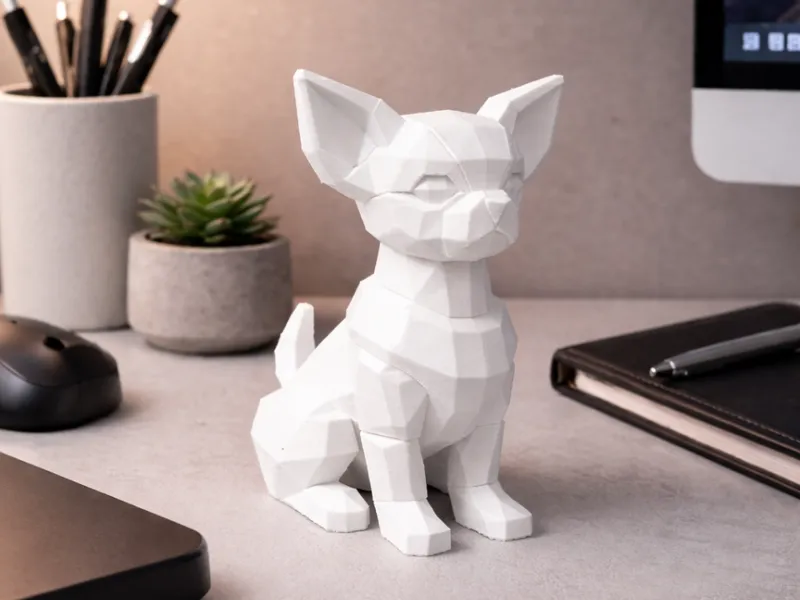 Low Poly Chihuahua – Elegant, modern and scalable