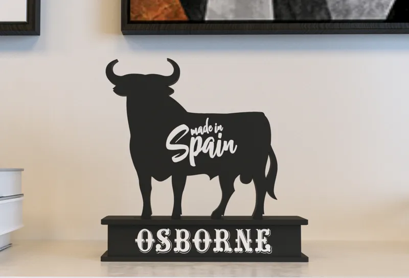 Osborne , Spanish Bull , emblematic symbol of famouse wine brand